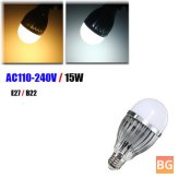E27/B22 Globe Ball Light Bulb Spotlightt Lamp - 110-240V