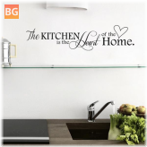 Living Room Wall Art with Kitchen Letters