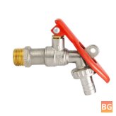 Brass Garden Faucet with Lock & IBC Tank Adapter - TMOK