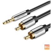 Stereo to RCA Audio Cable - 3.5mm