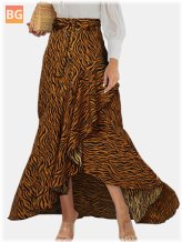 Zebra Print Casual Skirts for Women