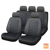 PU Leather Car Seat Covers - 9-Piece Set
