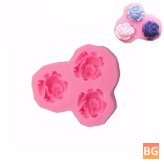 Fondant Mold - 3-in-1 Silicone Flower Mold
