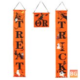 Halloween Banner Wall Decal for Porch - Banner with Graphic Design