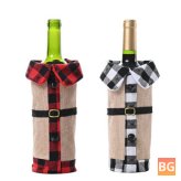 Winee Bottle Sleeve for Clothing - Christmas Gifts - Decorative Bottle Clothes Collar & Button Coat