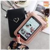 Women's Fashion Phone Bag with Touch Screen Bag
