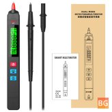Smart Pen-Type LCD 2000-Count Voltmeter Resistance Tester Flashlight for Electronic Repair