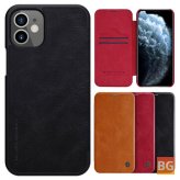PU Leather Bumper Shockproof Case for iPhone 12 Mini