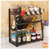Stainless Steel Kitchen Spice Rack - 3 Layers