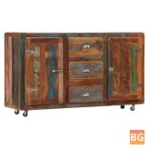 Sideboard - 150x43x86 cm - solid recycled wood