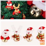 Snowman Bells with Xmas Tree - Hanging Decoration