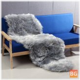 Sheepskin Rug - Artificial - wool - soft - for - chairs - bedroom - floor - carpet