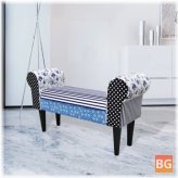 Blue and White Bench Patchwork
