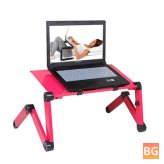 Adjustable Foldable Laptop Stand with Cooling Fan for up to 17 Inches