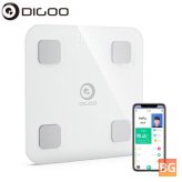 DIGOO DG-CF516 Smart Body Fat Scale - Bluetooth 4.0, BMI Heart Rate, Intelligent Analysis Scale, APP Control Monitor Support IOS & Android
