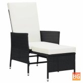 Garden Chair with Cushions - Poly Rattan