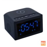 10W Bluetooth 5.0 Portable HiFi Speaker with LED Display and Alarm Clock