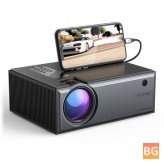 LCD Projector with 1080P Input, Dolby Audio, Wireless, Smart Home Theater