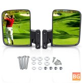 AUDEW Universal Golf Cart Mirror - 180° Adjustable