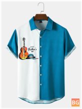 Colorblock Guitar Shirts