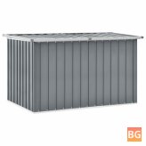 Garden Storage Box Gray for Home