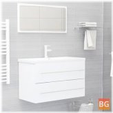 Bathroom Set with White Chipboard