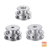 Aluminum Alloy 40&50mm Double Groove Pulley 8mm Fixed Bore V-shape Pulley Wheel for 10MM Belt
