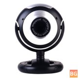 360° USB Webcam with HD Video and Noise Reduction Mic