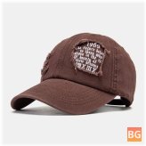 Unisex Cotton Frayed Edge Broken Hole Numbers Letters Embroidery Fashion Baseball Cap