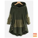 Hooded Sweatshirt with Contrast Color