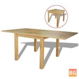 Dining Table with Stand - Solid Oak