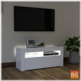 TV Cabinet with LED Lights - 35.4