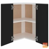 Chipboard Hanging Corner Cabinet - 57x57x60 cm