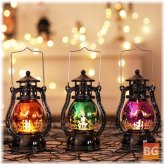 Halloween Retro Electroplating small oil lamp wind light for home bar school or school decor