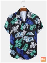 Mens Money Print Polo Shirt