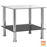TEMpered Glass Side Table with 45x50x45CM