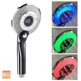 LED Shower Head with Temperature Control for Smart Home