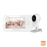 BabyCam 1080P Wireless Monitor with Temperature, Lullabies, Night Vision and Two-Way Talk