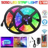 RGB Waterproof LED Strip Light with Remote and Power Adapter