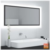 LED Bathroom Mirror - Gray 39.4