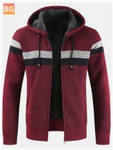 Zip Front Hooded Cardigan with Pocket