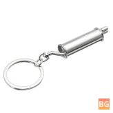Key Chain with Exhaust Pipe Shape