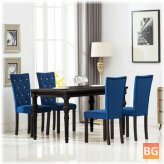 Dark Blue Velvet Dining Chairs