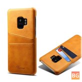 Premium Cowhide Leather Wallet for Samsung Galaxy S9