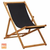 Beach Chair with Fabric and Wood