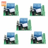 RF Remote Control Switch Receiver for 5Pcs DC12V 10A 1CH 433MHz