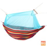 Hanging Tree Bed with mosquito net for outdoor use