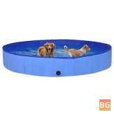 Blue 300x40 cm PVC Dog Bath Tub for Cats -  vidaxl