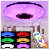 48W LED Dimmable RGBW Music Ceiling Light - Sky Blue