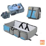 Portable Diaper Tote Bag for Baby - Nursery Travel Crib - Bassinet